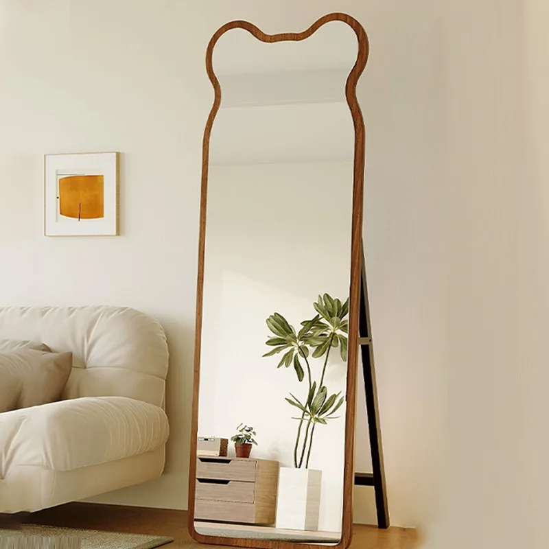 Special-shaped full-body floor mirror irregular against the wall bedroom living room home clothing store fitting mirror