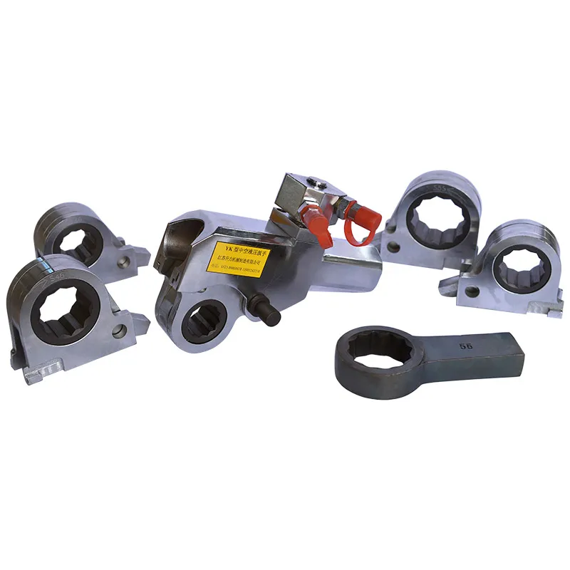 Direct deal 5000Nm torque YK60 Steel Split hydraulic wrench  Hollow hydraulic torque wrench