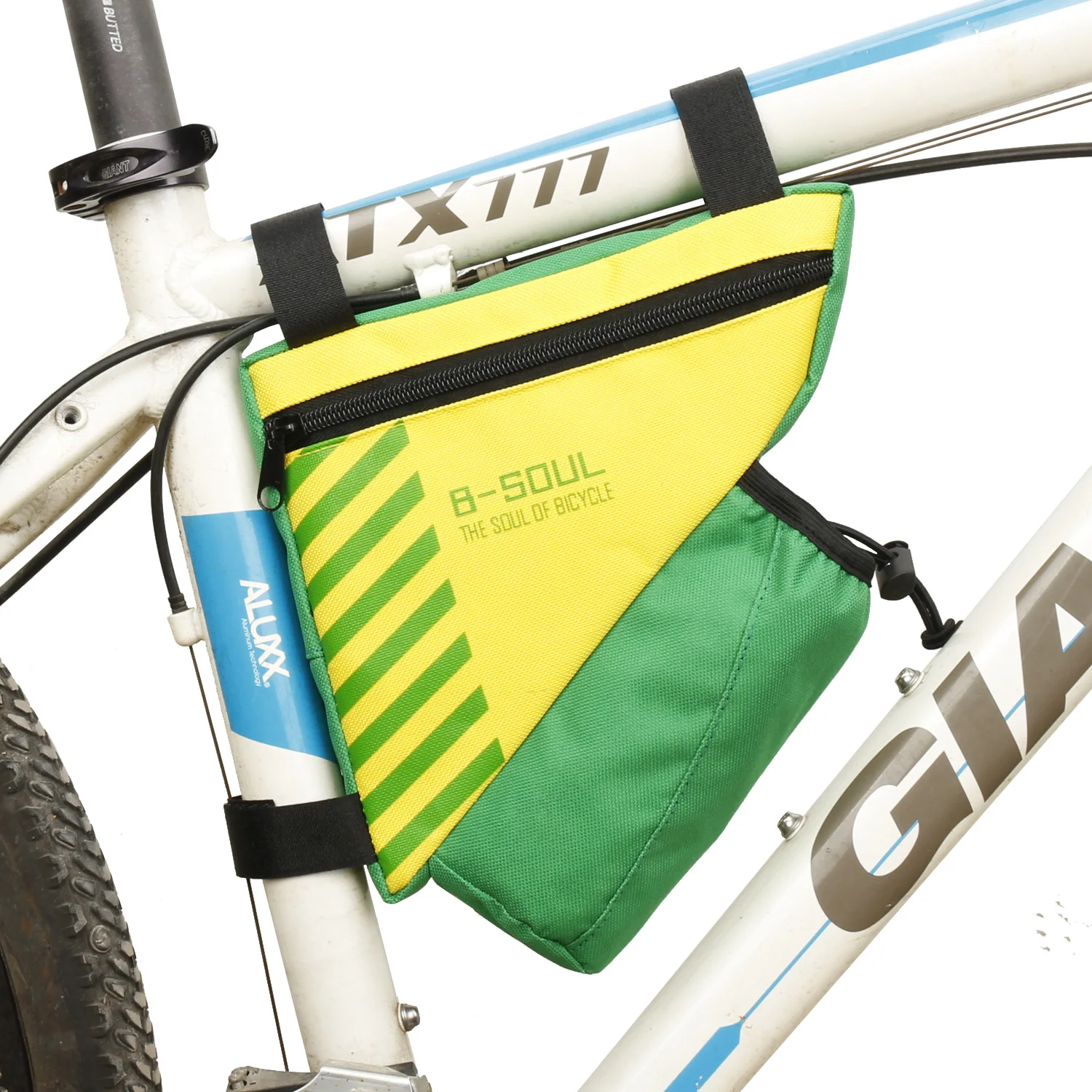 Dreipunktbefestigung Reittasche Große Kapazität Polyester Fahrradtasche B-soul Fahrradtasche Radfahren Fahrradzubehör Einfache Installation – Detail 18