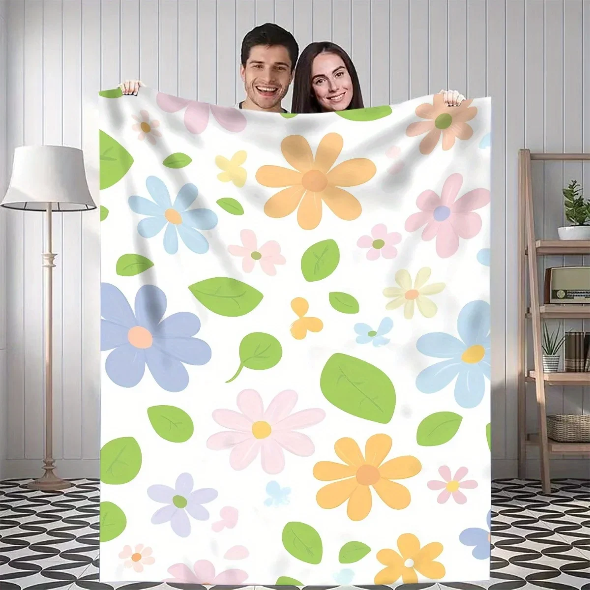 Manta Floral Pastel… - image