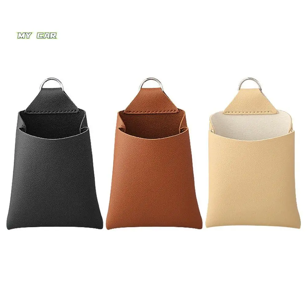 

Car Interior Decoration Car Air Outlet Storage Box Hanging Type Save Space Car Storage Bag Buckle Design Leather and Metal
