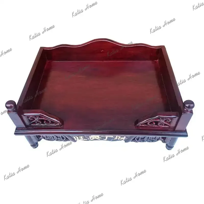 PG  red sandalwood wall-mounted  stove god altar for home  ancestor tablet incense burner  solid wood altar