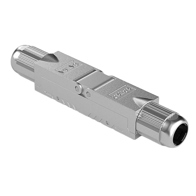Tool Less RJ45 Coupler Ethernet Cable Extender PoE+ For Cat7 Cat6A Cable 