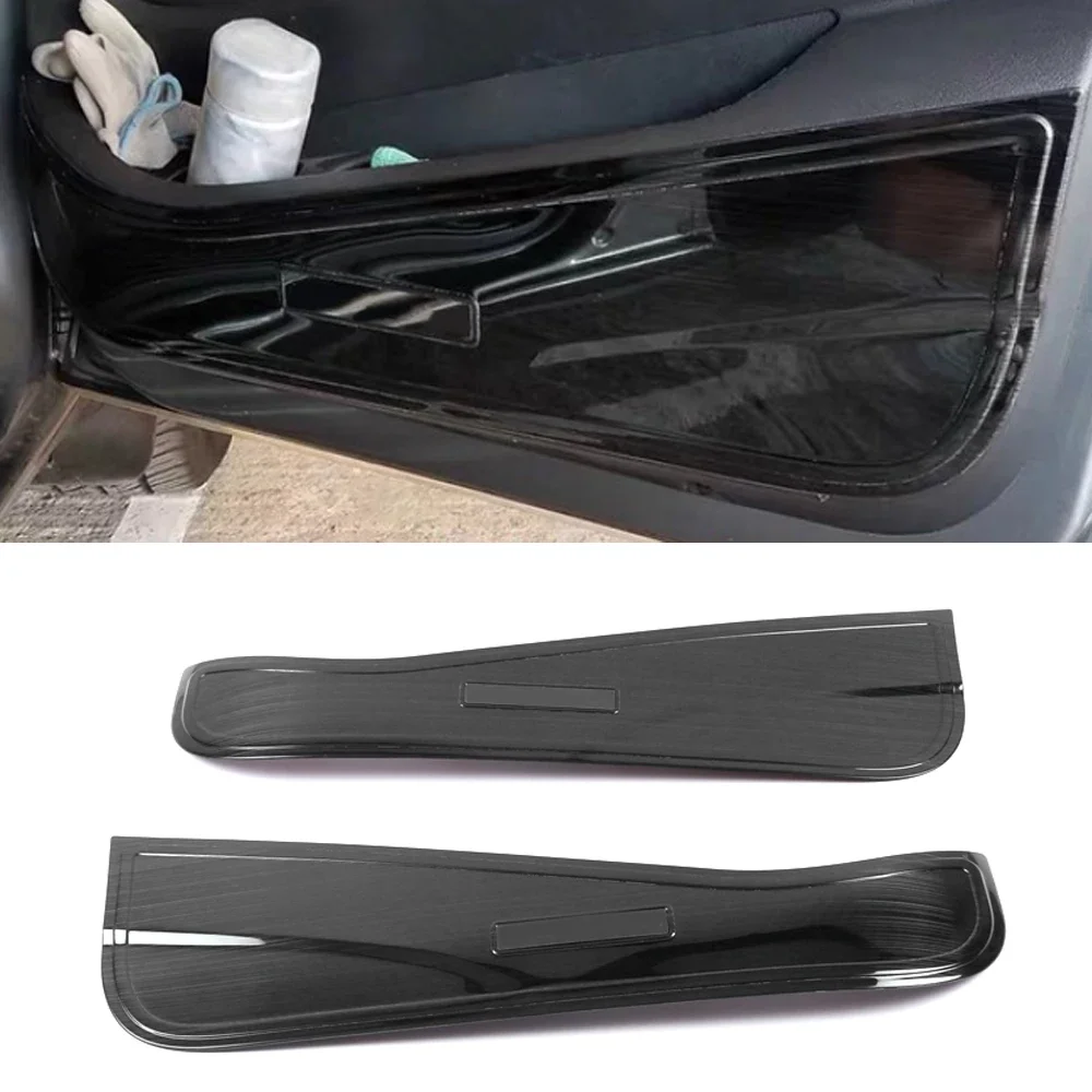 For Mercedes-Benz V-Class Vito W447 2017-2023 Car Accessory Stainless 2-Door Anti-kick Pad Cover Trim Frame Interior Decoration