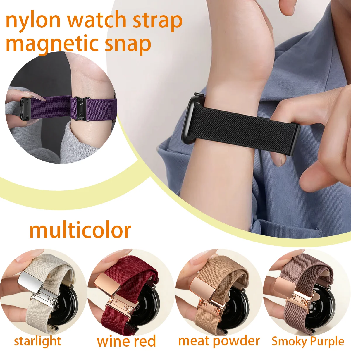 18/20/22 mm atmungsaktives, verstellbares geflochtenes Armband für Garmin Fenix 7/6/5 Pro/Forerunner 265/255/Venu 4/3/2 Ersatzarmband – Detail 5