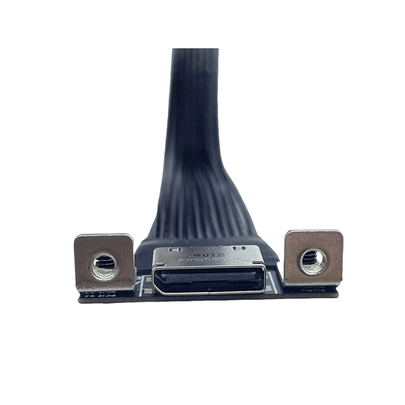 ل M.2 إلى Oculink 4I تمديد كابل سطح المكتب M2 Mkey NVME إلى SFF8611 سلك توصيل محول Pcie 4.0X4 Gen4 الفضة مطلي