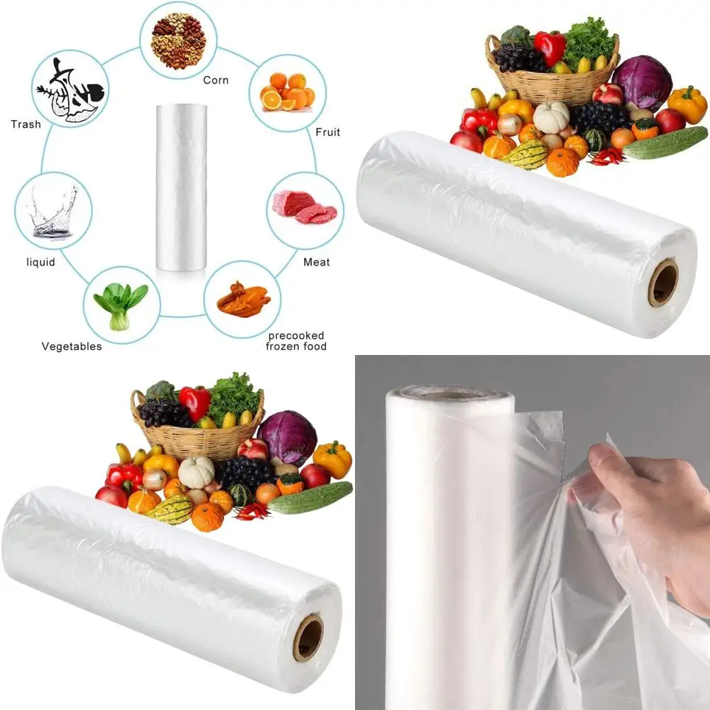 

12x16 Clear Plastic Storage Bags, 350 Count, Ideal for Food, Pet, and Diaper Storage, 8 Rolls