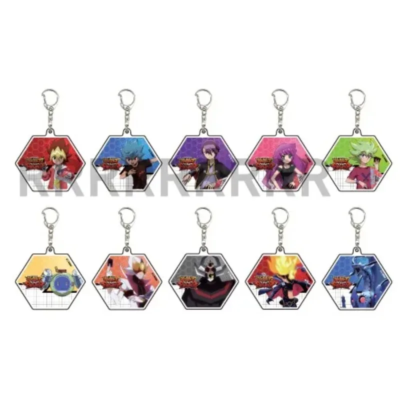 Game Yu-Gi-Oh! SEVENS Keychain Doll Anime YuGiOh Yuga Oudou Luke Gakuto Romin Kamijou Tatsuhisa Acrylic Keyring for Gift