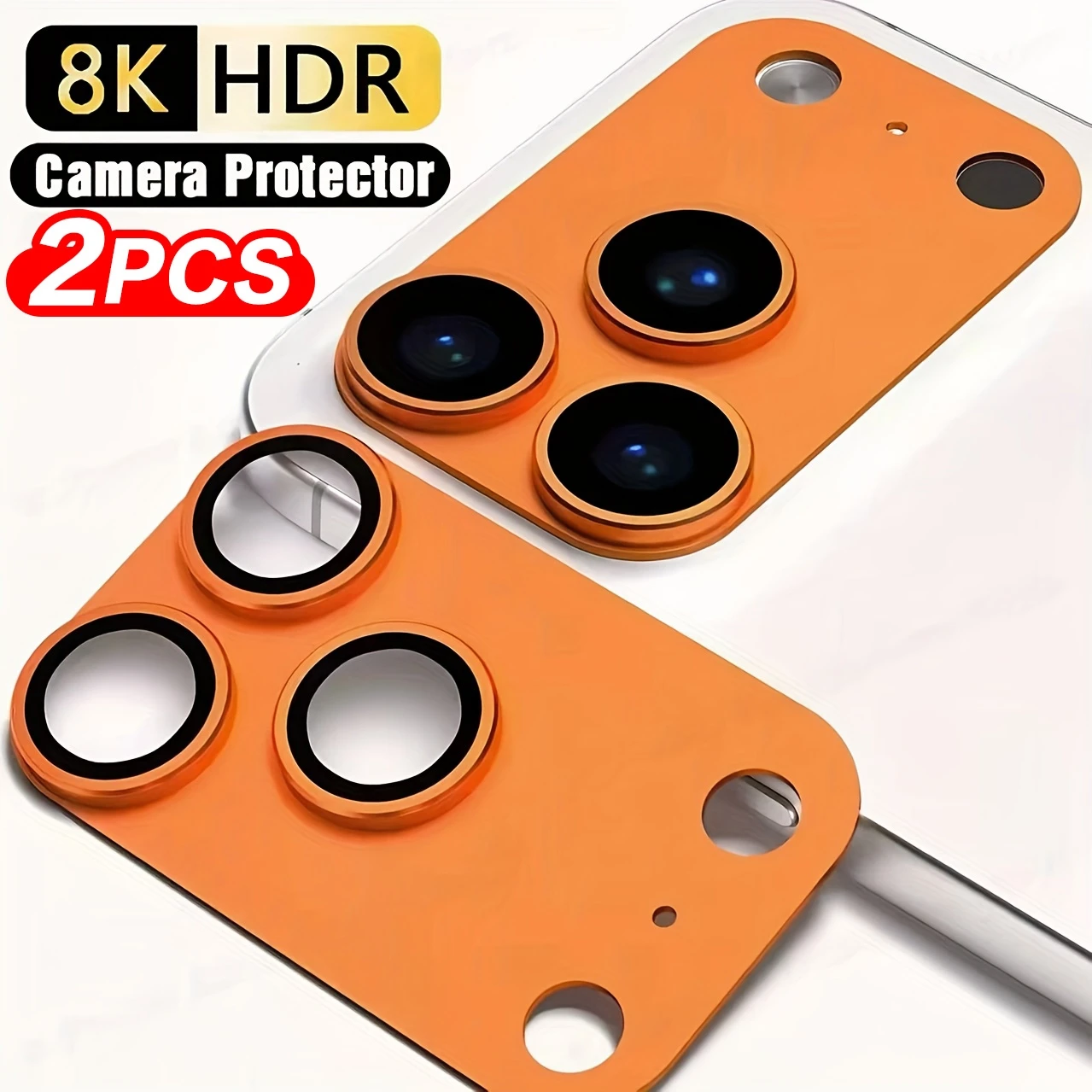 2 sztuki – osłona na obiektyw aparatu do iPhone 17 i 18 Pro Max, premiumowa metalowa folia ochronna na obiektyw, odporna na zarysowania, do iPhone 17 Pro Duo Air. — zdjęcie produktu 7