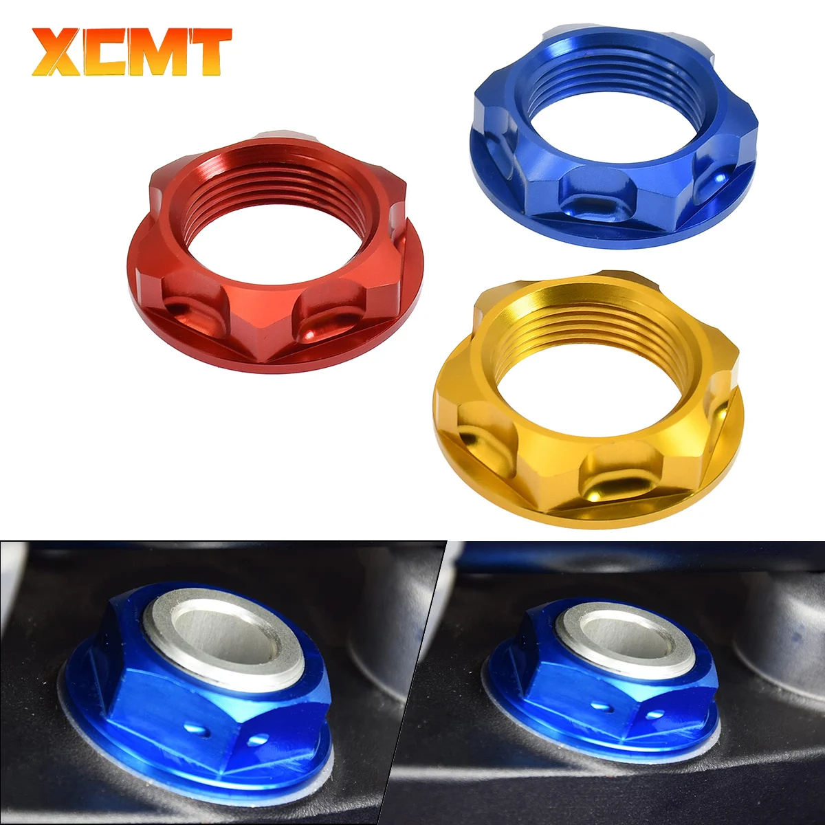 Motorcycle For Yamaha YZ250F YZ450F YZ125 YZ250 YZ400F YZ426F YZ125X YZ250X YZ250FX YZ450FX WR250F WR450F CNC Steering Stem Nut