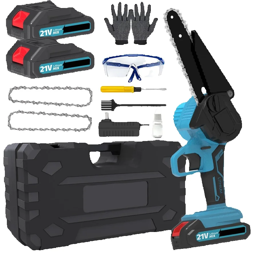 6 Zoll bürstenlose kabellose elektrische Säge 800W elektrische Kettensäge Holzbearbeitungs- und Gartenpflegewerkzeuge für Makita 18V Akku