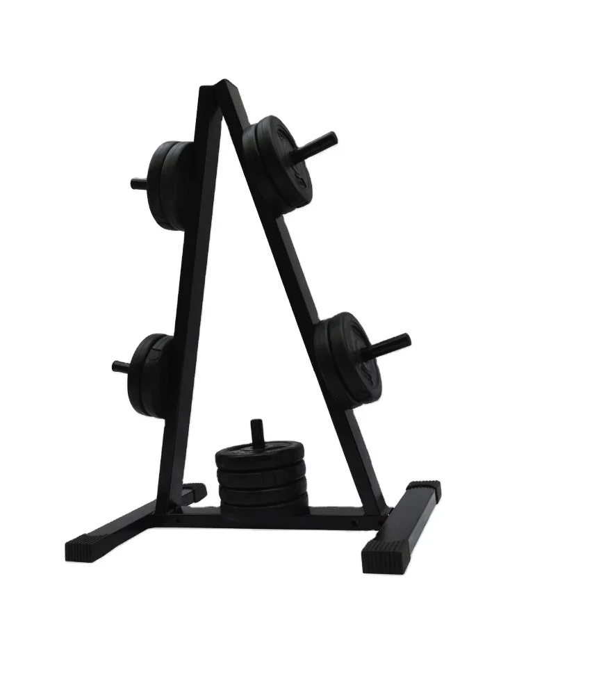 

Standard Weight Barbell Disc Plate Rack Stand Holder Tree Gym Storage