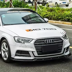 For Audi A3 8V S3 S-Line 2017 2018 2019 2020 Car Front Bumper Lip Spoiler Splitter Body Kit Tuning Car Front Lip Chin Spoiler