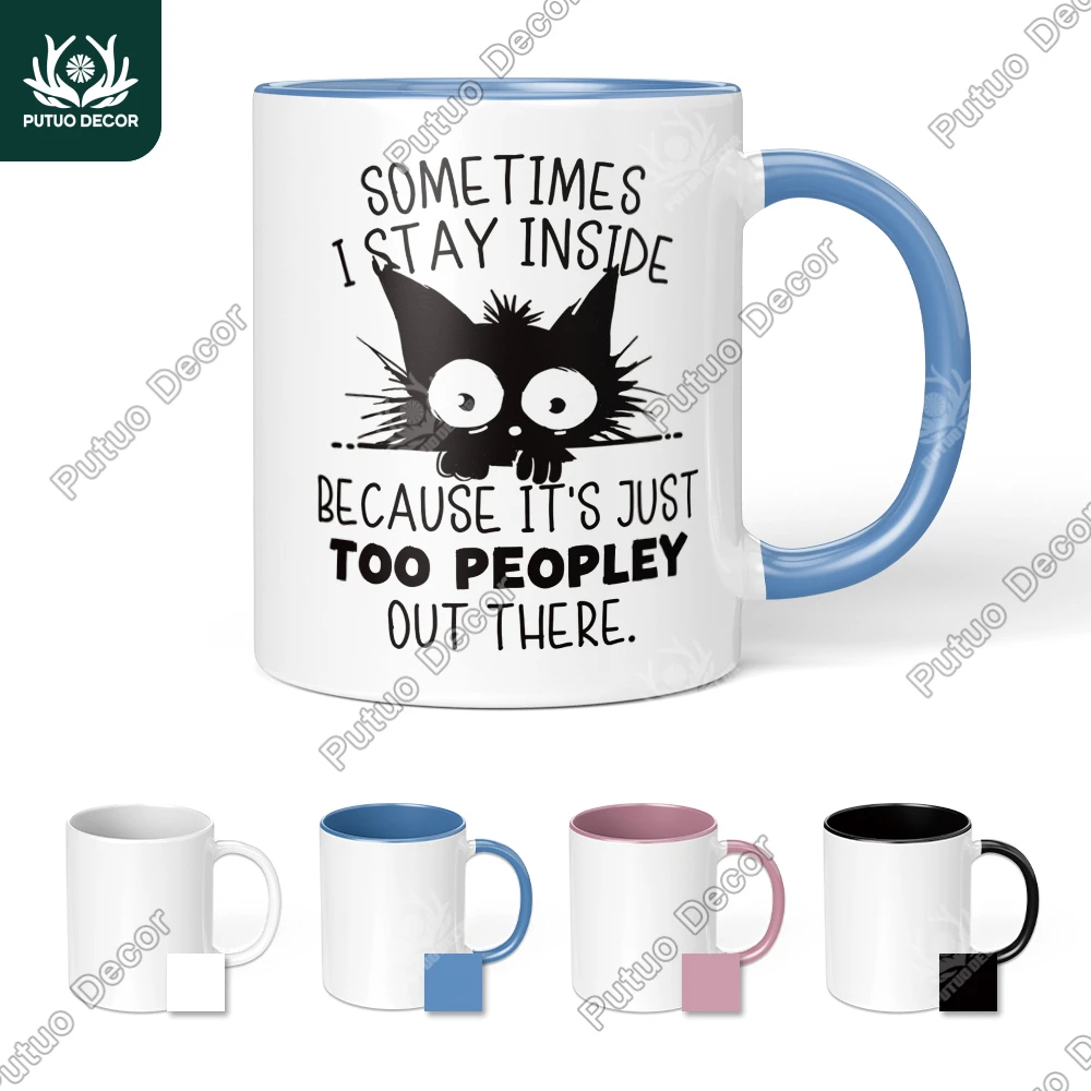 

Putuo Decor 1pc Funny Sarcastic Quote Coffee Mug, Mug Cup for Home Office Living Room, Funny Gifts for Friend Family Colleague