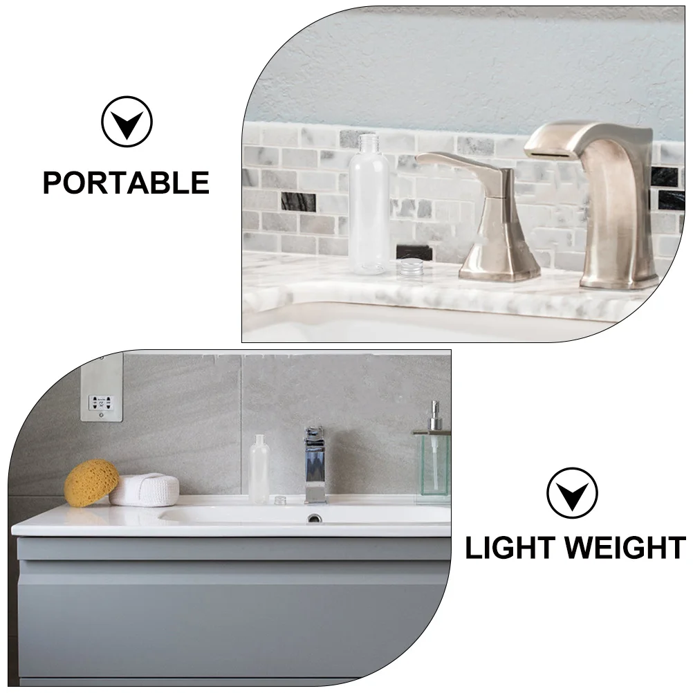 10 個の空のプラスチックボトル詰め替え可能な旅行用液体容器シャンプーローションサンプルポータブルホルダー用