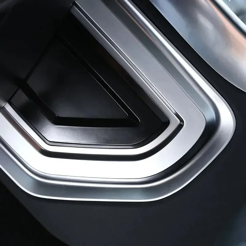 For Land Rover Range Rover Sport 2014-2022 ABS Silver Car Console Side U Shape Panel Cover Trim Interior Car Accessories