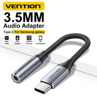 Vention Type-C to 3.5 mm Jack Female Adapter USB C to 3.5 mm Headphone DAC Audio Cable For iPhone 16 15 Pro Samsung S24 Xiaomi 9