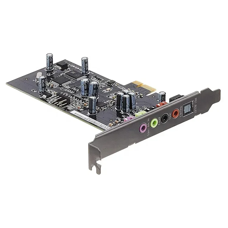 Original new  PCIe gaming sound card  for Xonar SE 5.1 with 192kHz/24-bit hi-res audio and 116dB SNR