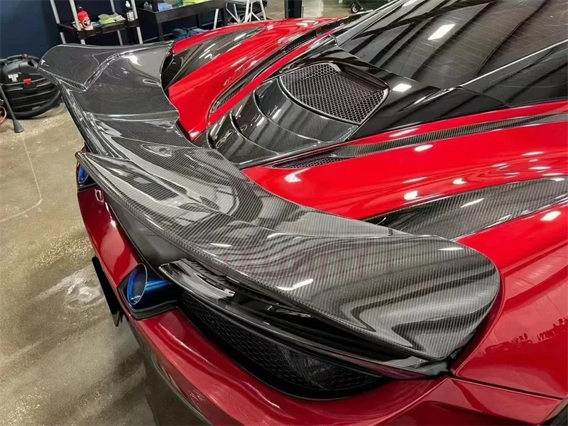 Usado para mclaren 720s kit corpo vendas diretas da fábrica de fibra de carbono seca de alta qualidade estilo oem kit corpo capa traseira