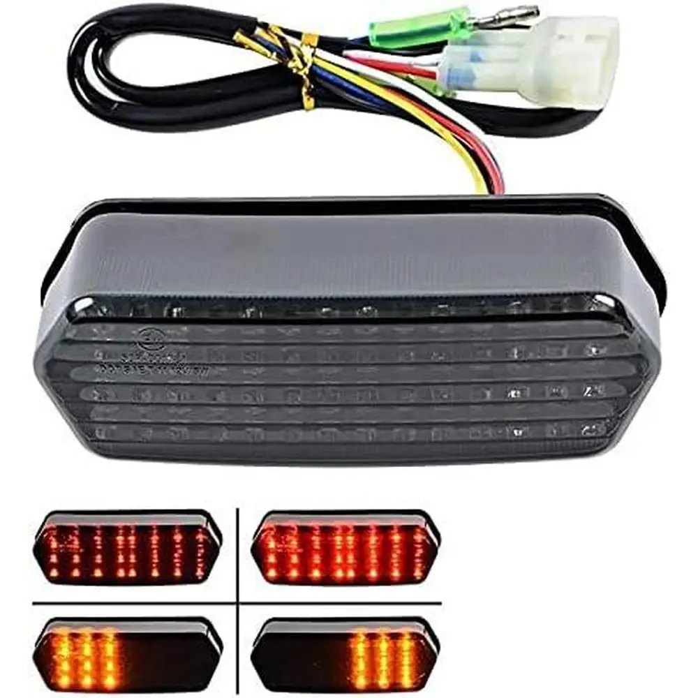 Motorcycle LED Tail Light with Turn Signals Rear Brake Stop Light for 2014-2018 Honda Grom MSX 125 SF CBR650F CTX700 CTX700N