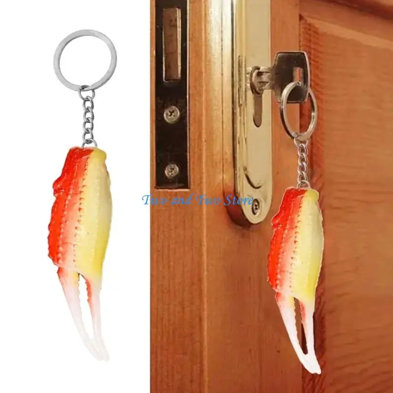HX6F Creative Fried Keyring Amusing Addition To Accessories Ornament Great For Everyday Carry or Gift Giving