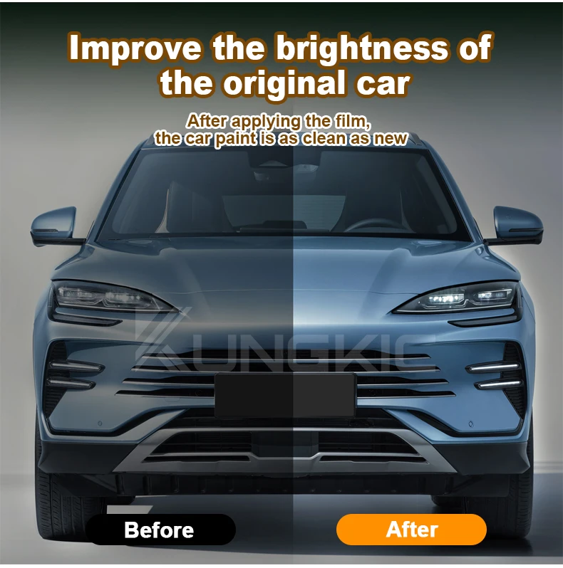 Für BYD SONG PLUS DM-i SEALION 6 DM-i 2023-2025 TPU Scheinwerfer- und Rückspiegel-Folie B- und C-Säulen Vorgeschnittene Kratzschutzfolie – Detail 13
