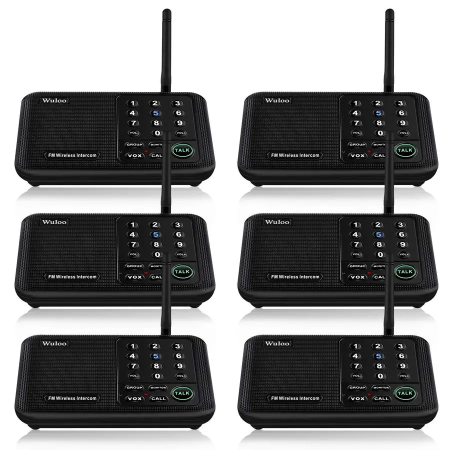 

Беспроводная связь внутренней связи для дома, диапазон 5280 футов, 10-канальная, 3-ядерная, беспроводная система внутренней связи для дома, дома, офиса, комнаты