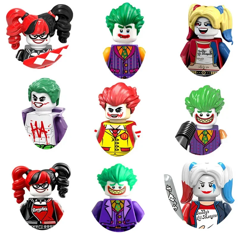 

MG1007 Marvel Joker Batman Harley Quinn CatBuilding Blocks Hero Anime Bricks Dolls Mini Action Toy Figures Assemble Blocks Gift