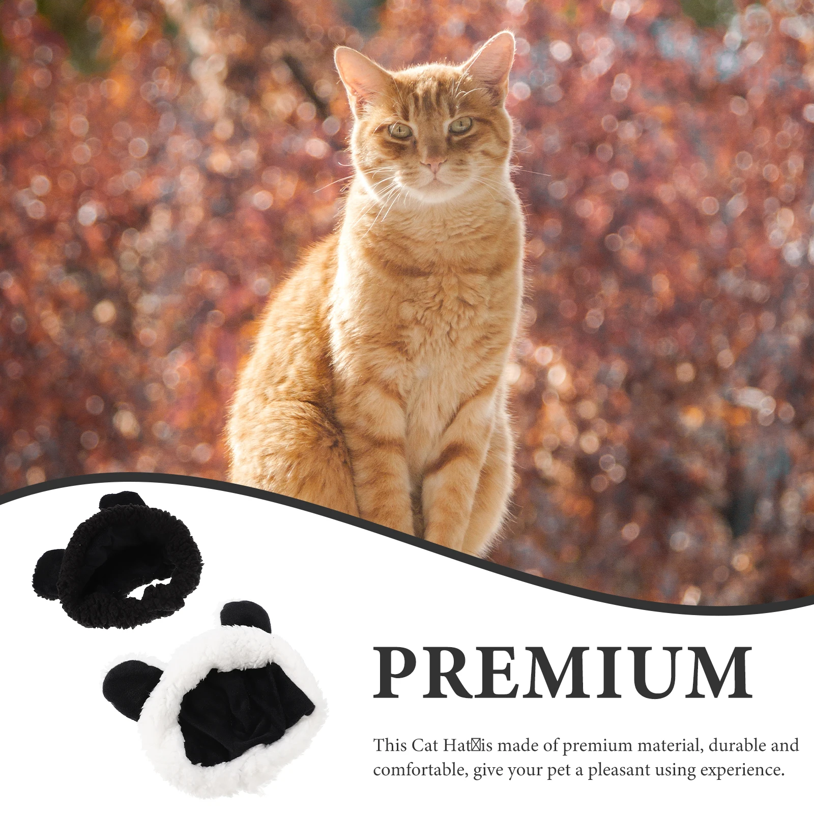 

2 Pcs Cat Decorative Hat Creative Pet Party for Funny Accessories Headwear Polyester Adorable Man