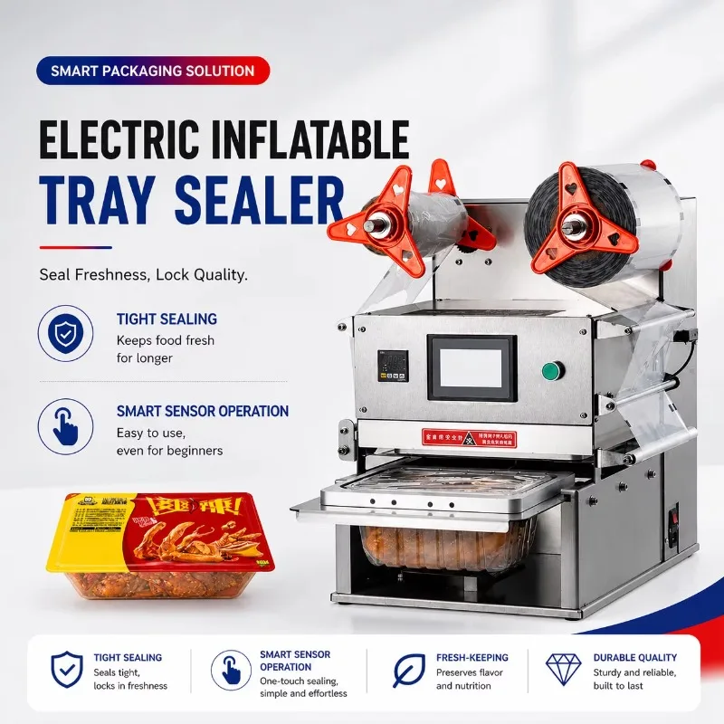 Commercial Food Grade Stainless Steel Auto Heat Sealer Multi Function Packing Machine for Food Packaging Custom