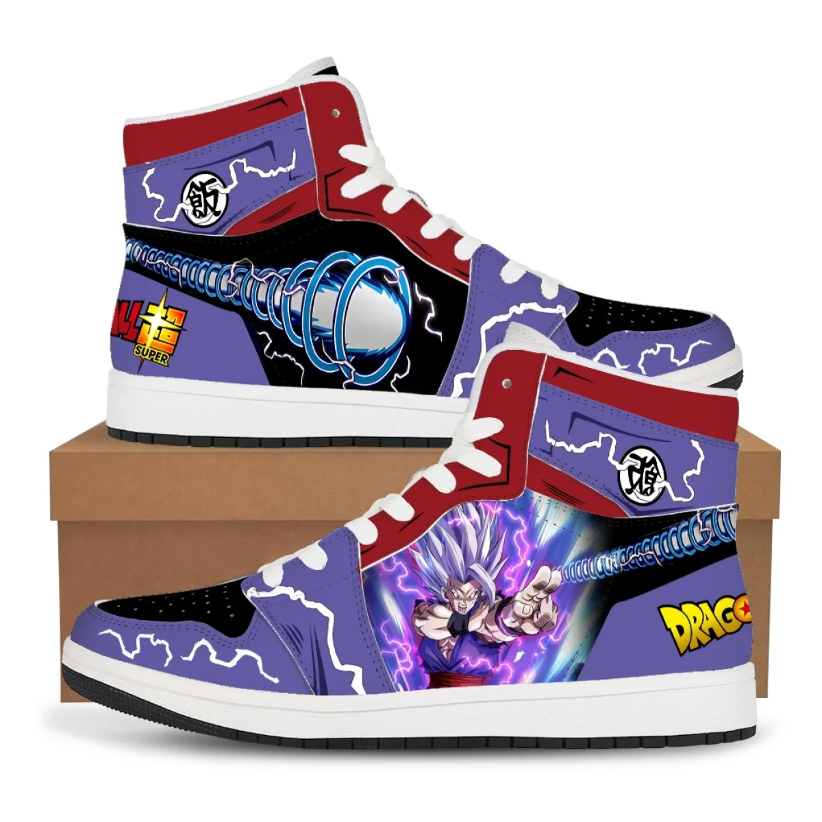 

Dragon Ball Anime High Tops Sneakers Goku Vegeta Printed Shoes Casual Basketball Shoes Comfortable Flat Footwear Birthday Gift