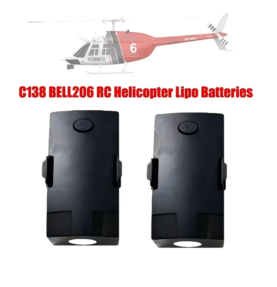 Batterie originale pour hélicoptère RC ERA Bell 206, pièces de rechange, 7.4V, 350mAh, veFuchsia