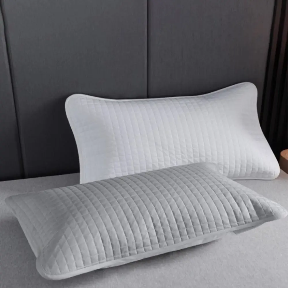 Comfortable Cotton Pillow Cover Isolation layer Anti Mite Pillow Case Protector Head oil Waterproof Pillowcase household