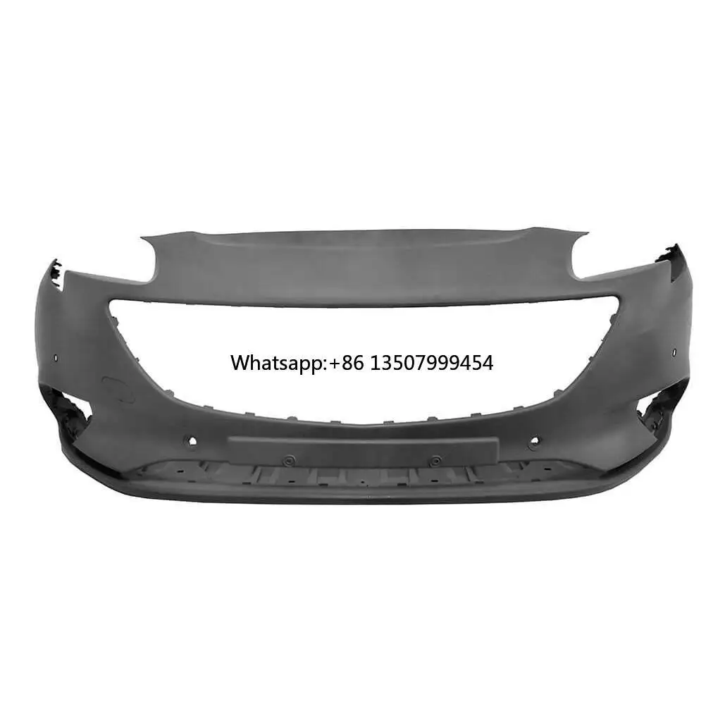 PRIMED FRONT BUMPER (4 PDC) • WITH TOW BAR HOOK COVER • INSIDE CUTTING MARKS COMPATIBLE FOR PARK ASSIST • 4 PDC HOLES WITH