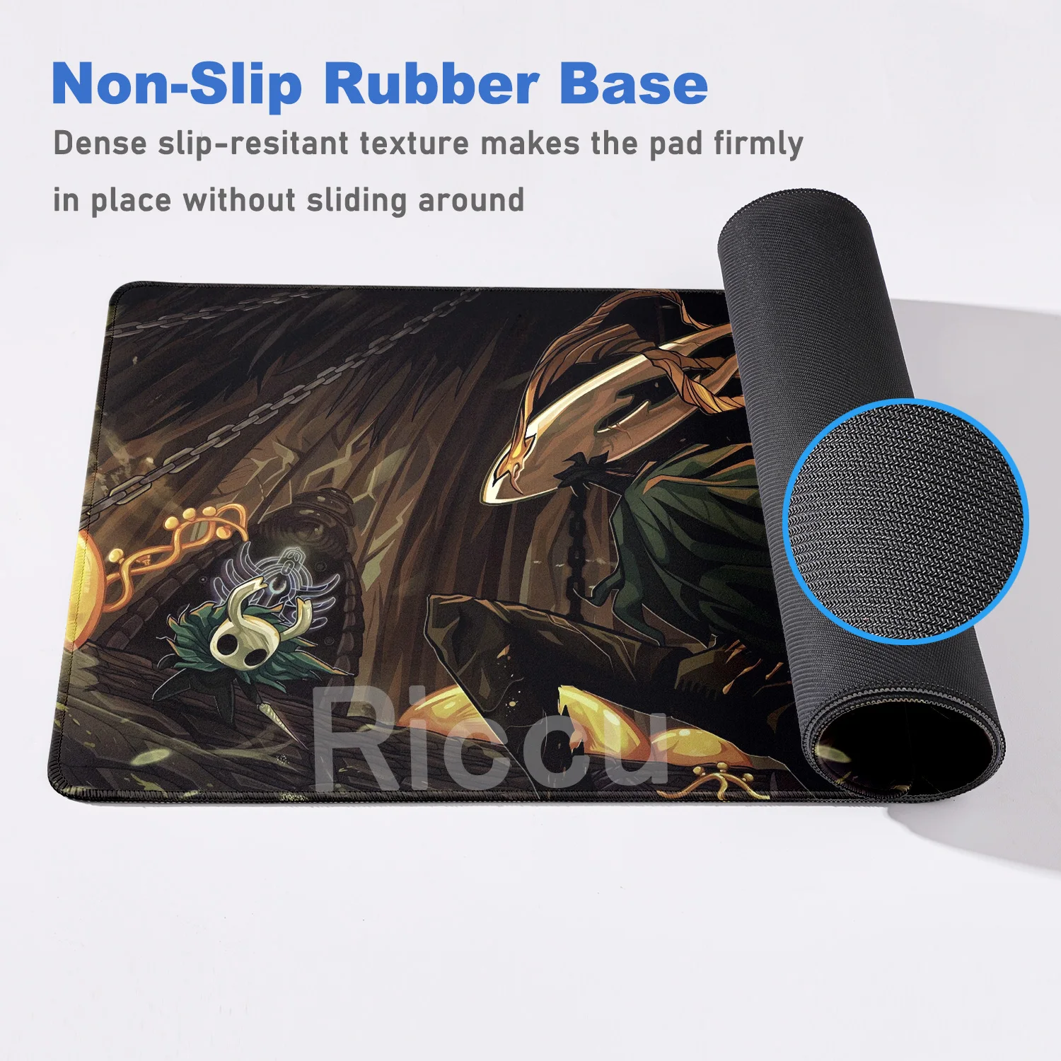 Large Computer Hollow Knight Mousepad Table Accessories 40x90cm Antislip Desk Mat Gamer Mausepad Anime Office Keyboard Mouse Pad