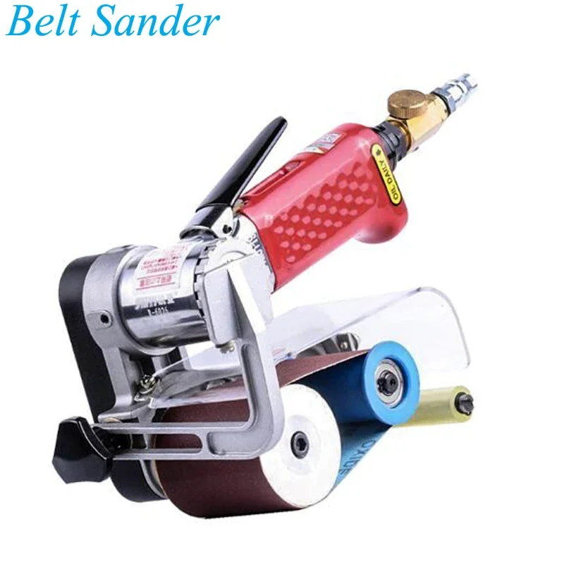 

60*260mm Pneumatic Belt Sander Air Grinder Pneumatic Wire Drawing Machine Adjustable Air Grinder Small Sandpaper Machine R-6026