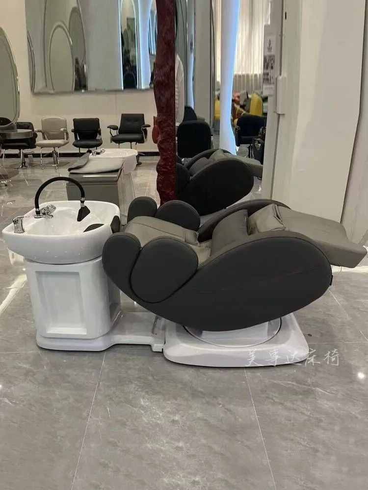 

Electric lifting and rotating flushing bed for hair salons, beauty salons, massage and shampoo beds