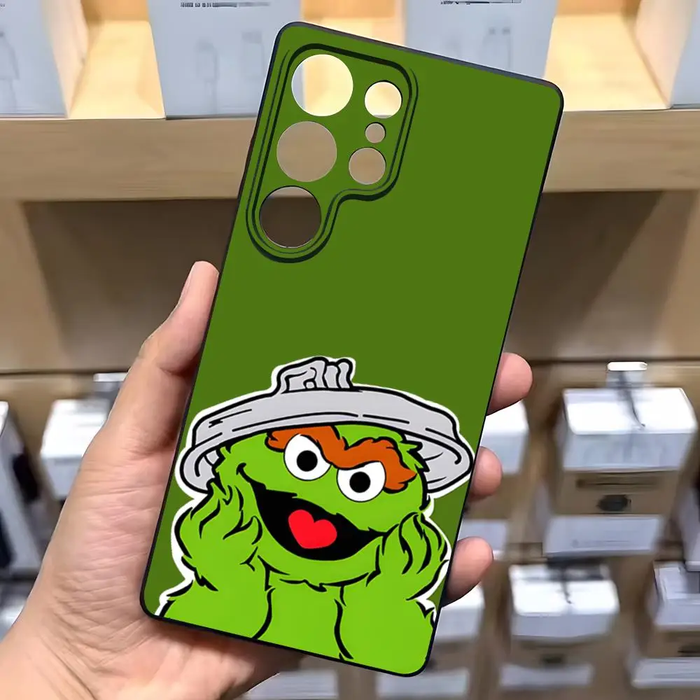 S-Sesame Streetsการ์ตูนสําหรับSamsung A16 A26 A36 A56 A15 A25 A35 A55 A34 A24 A54 A23 a53Black Soft Shell