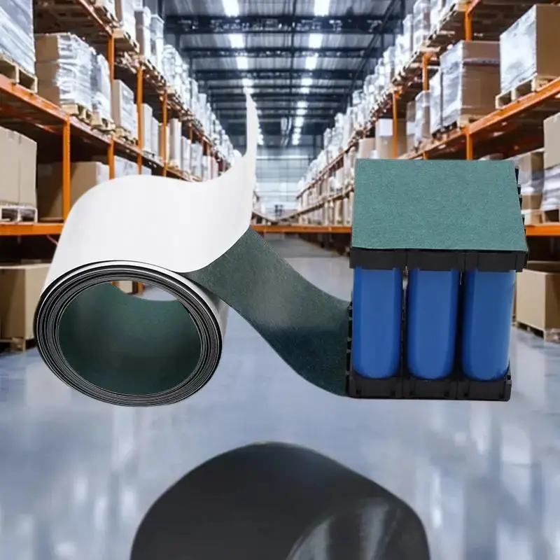 Parche de pegamento aislante de celda, ancho 50/60/65/70mm, junta de aislamiento de batería 18650, almohadillas aisladas de electrodos de papel de cebada, 1 Uds.