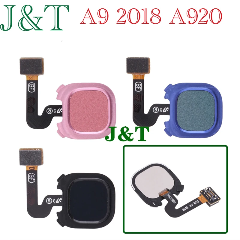 Fingerprint Sensor Flex For Samsung Galaxy A9 2018 A9s A9 pro A9200 A920 A920F Vision Finger print Home Button Flex Cable