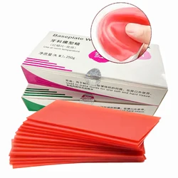 Dental Base Plate Wax Dentistry Lab Modeling Red Wax Sheets Dentist Auxiliary Materials Soft & Hard 1.3mm 1.5mm 2.0mm Thickness