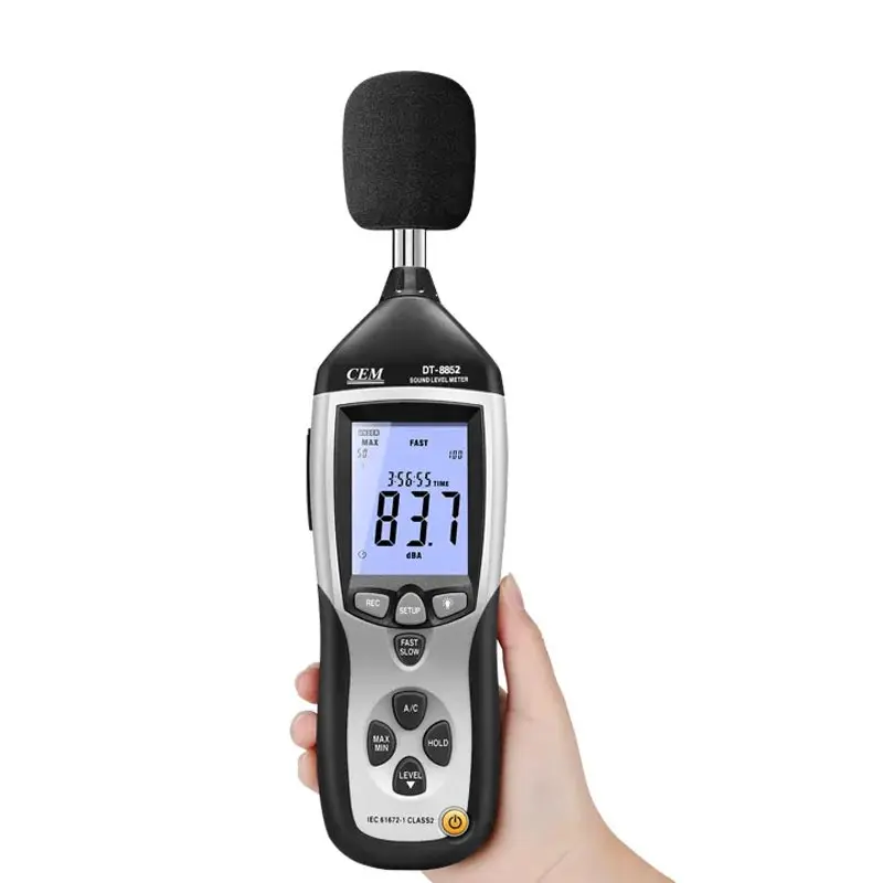 Professional Decibel USB Analog AC/DC Output 130db Voice Recorder Portable Noise Digital Sound Level Meter