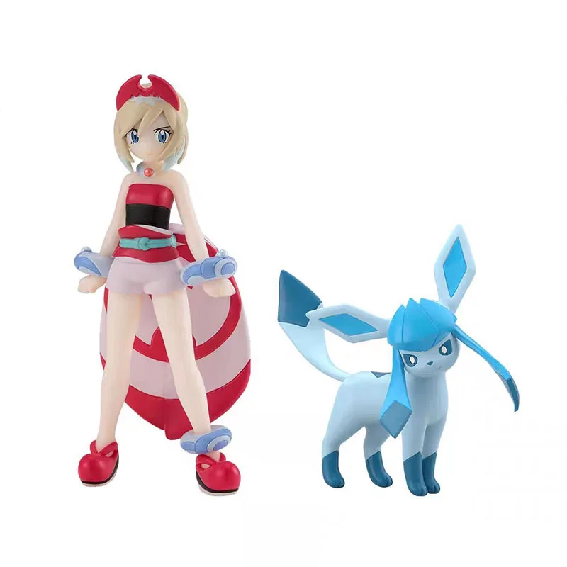 Figurki Bandai Pokemon Anime Figurki Cukierkowe Zabawki Skala World Kai Glacia Figurka Akcji Kolekcja Model Zabawki Dla Chłopców Prezent
