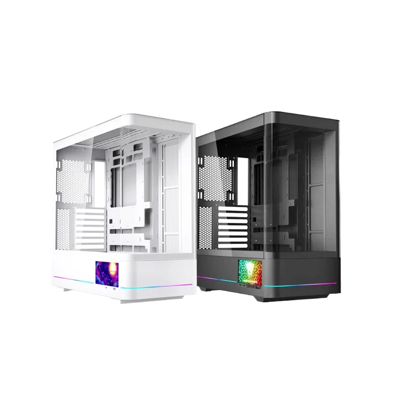 

AC-02 screen display curved glass 5.5 inch high definition screen e-sports sea view room fish tank side through chassis