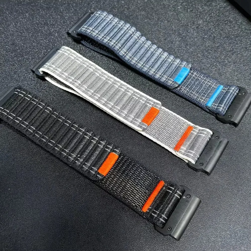

22mm 26mm Woven Nylon Band For Garmin Fenix E 8 47mm 51mm 7 7X 6 6X/Epix Pro Gen 2/Instinct 3 50mm 45mm QuickFit Strap Bracelet