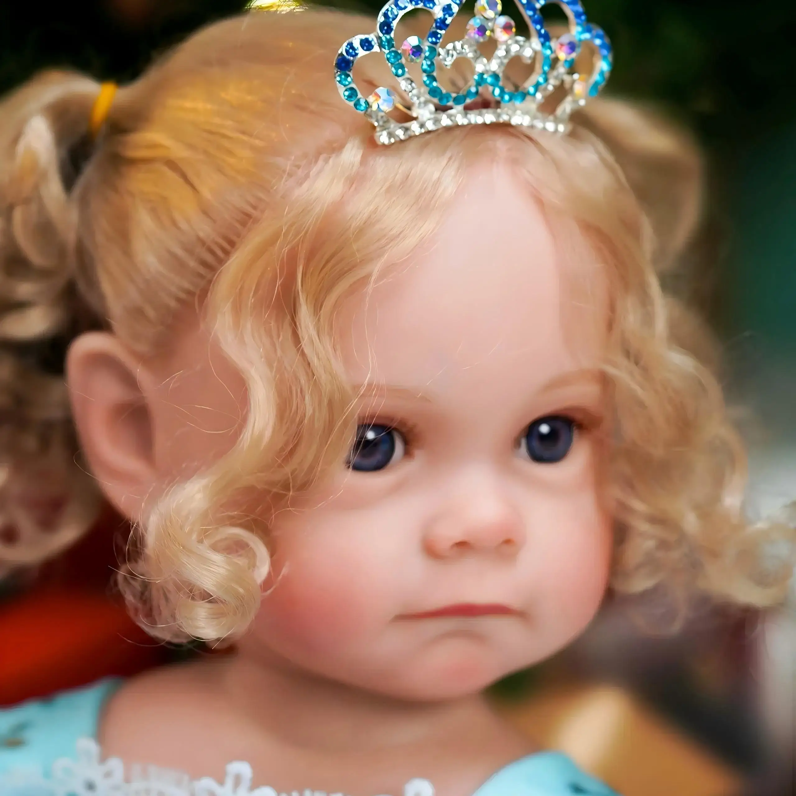 

22 inch/55 cm realistic baby doll: long hair princess, perfect birthday gift for young children! Christmas/Halloween gifts, Halloween/Thanksgiving/Christmas gifts, Easter gifts,Collectible Art Doll for Doll Lovers,Holidays,Birthday Gifts.