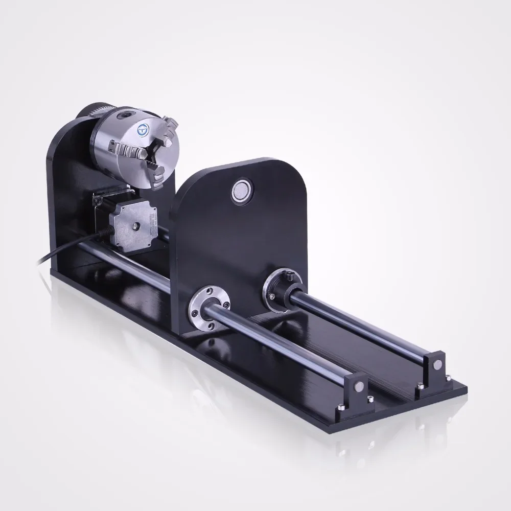 SIHAO CNC Spiral Engraving Kit 80mm Laser Rotary Axis 3-Jaw Chuck Compatible with CO2 Laser Engraver Router Machine Accessories