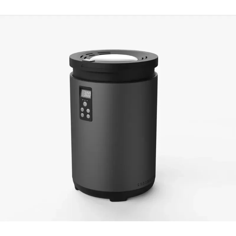 4.5-Liter Electric Odorless Food Waste Disposer Compost Recycling Bin with LED Display and Stainless Steel for Household Use