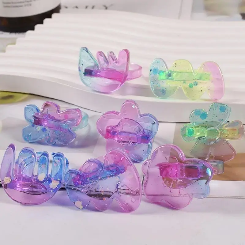 Epoxy Resin Rings Molds Irregular Flower Ring Silicone Molds Jewelry Resin Casting Mold for DIY Craft Ring Making