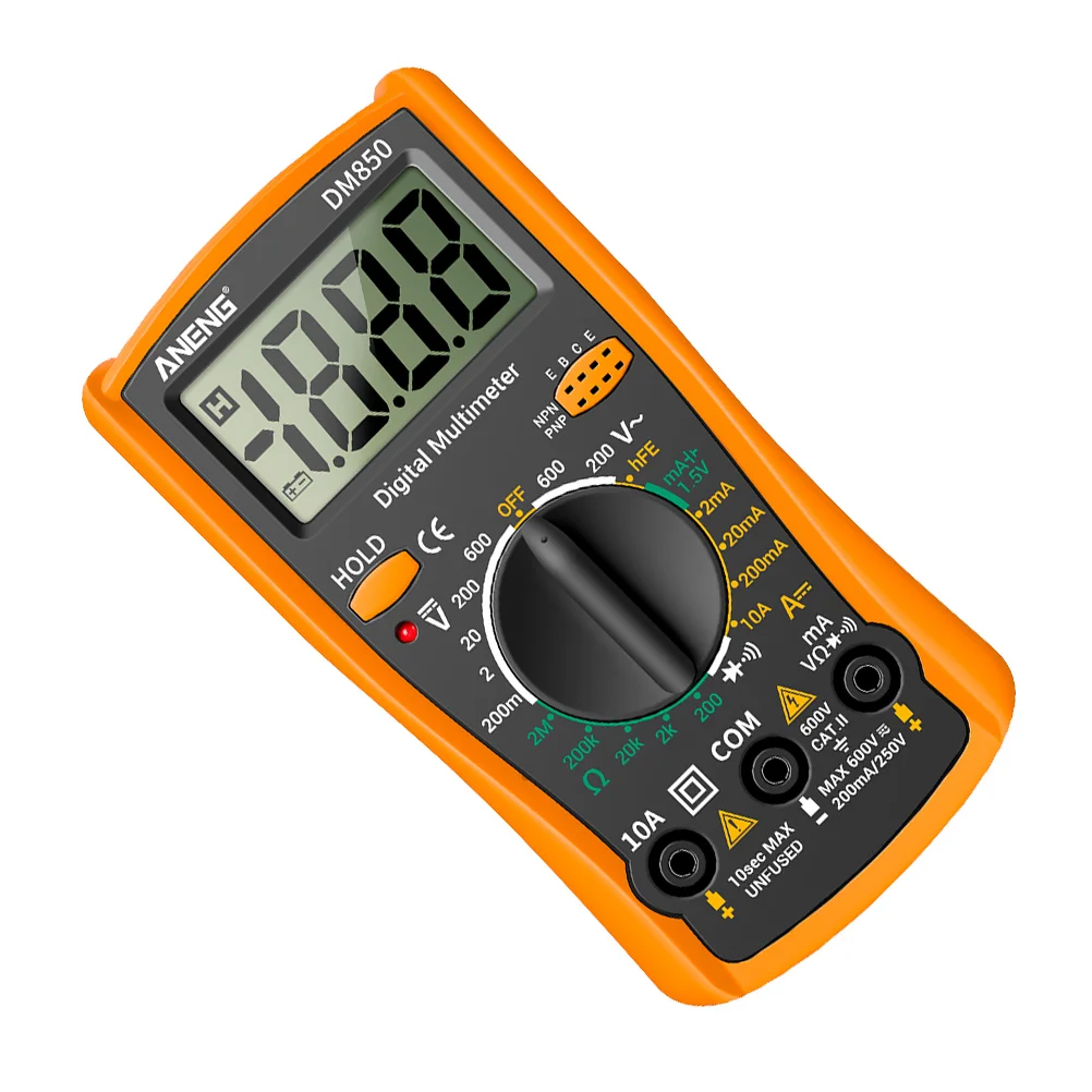 

Digital Multimeter ABS Shell Large Display Electrical Repair Tool Voltage Current Tester Safe Accurate Circuit Break